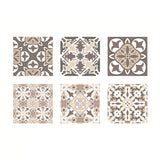 Blue-Brown Bohemia Stick Wallpapers 5.2-sq ft Fleur-De-Lis Printed Wall Art for Home Clearhalo 'Wall Decor' 'Wallpaper' 1511974