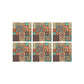 PVC Peel off Wallpapers Bohemian Mandala Patterned Wall Decor in Orange and Green Clearhalo 'Wall Decor' 'Wallpaper' 1512012