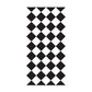 Black-White Modern Wallpaper Panels 4.4-sq ft Diagonal Checkered Pattern Wall Art, Self Adhesive Clearhalo 'Modern wall decor' 'Modern' 'Wallpaper' Wall Decor' 1512178