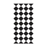 Black-White Modern Wallpaper Panels 4.4-sq ft Diagonal Checkered Pattern Wall Art, Self Adhesive Clearhalo 'Modern wall decor' 'Modern' 'Wallpaper' Wall Decor' 1512178