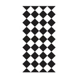 Black-White Modern Wallpaper Panels 4.4-sq ft Diagonal Checkered Pattern Wall Art, Self Adhesive Clearhalo 'Modern wall decor' 'Modern' 'Wallpaper' Wall Decor' 1512178