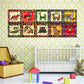 Kids Tribal Pattern Animal Wallpapers Red-Yellow-Green Stick On Wall Art for Baby Room Clearhalo 'Wall Decor' 'Wallpaper' 1512196