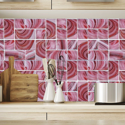 Whirl Pattern Marble Wallpapers Contemporary Smooth Adhesive Wall Art in Purple-Pink Purple-Pink Clearhalo 'Modern wall decor' 'Modern' 'Wallpaper' Wall Decor' 1512268