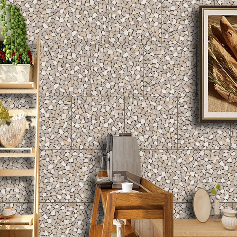 Modern Gravel Stick Wallpaper Panel Set for Kitchen 3.4-sq ft Wall Decor in Pastel Color Clearhalo 'Modern wall decor' 'Modern' 'Wallpaper' Wall Decor' 1512289