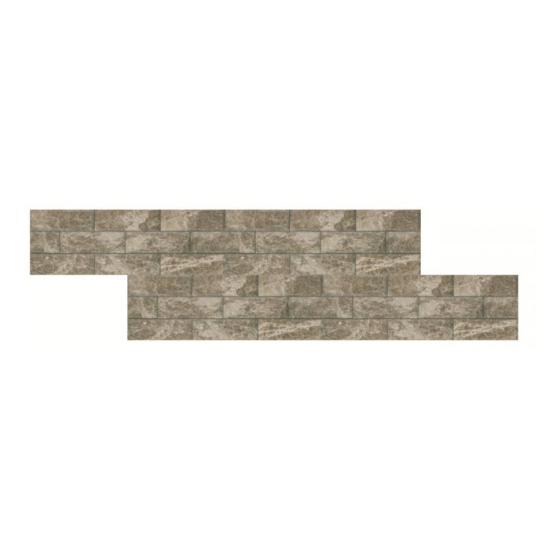 Grey Brick Effect Wallpaper Panel Stick On Wall Covering for Kitchen Bar (4 Pieces) Clearhalo 'Industrial wall decor' 'Industrial' 'Wallpaper' Wall Decor' 1512323