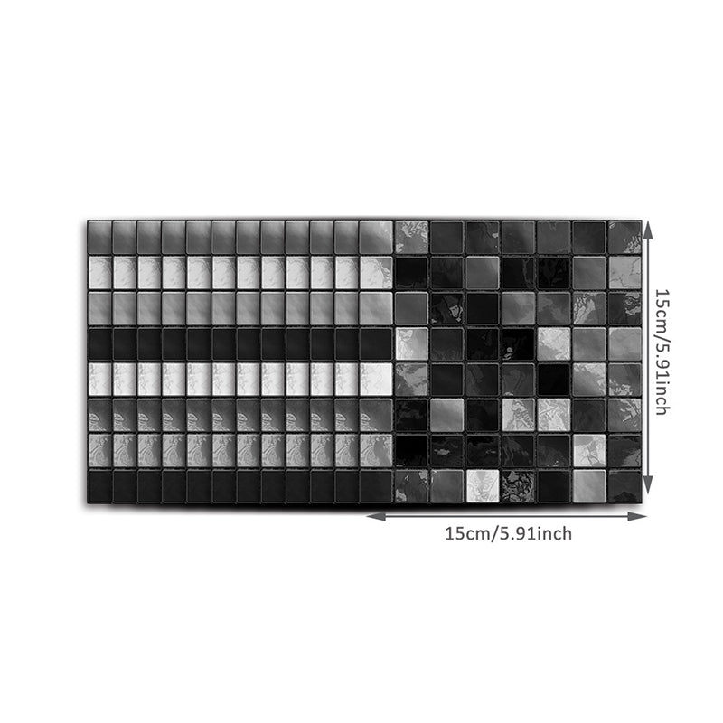 Self Sticking Mosaics Wallpaper Panels 50 Pieces PVC Modern Wall Art for Kitchen Clearhalo 'Wall Decor' 'Wallpaper' 1512416