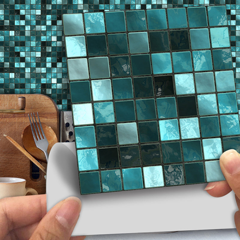 Self Sticking Mosaics Wallpaper Panels 50 Pieces PVC Modern Wall Art for Kitchen Clearhalo 'Wall Decor' 'Wallpaper' 1512424