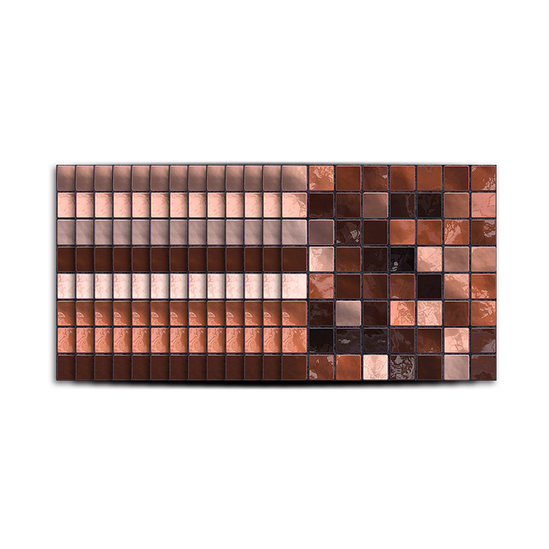 Self Sticking Mosaics Wallpaper Panels 50 Pieces PVC Modern Wall Art for Kitchen Clearhalo 'Wall Decor' 'Wallpaper' 1512435