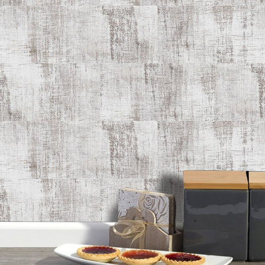 Countryside Wood Look Wallpaper Panels Grey Peel and Stick Wall Art for Dining Room Clearhalo 'Country wall decor' 'Rustic' 'Wallpaper' Wall Decor' 1512531