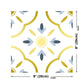 Bohemian Quatrefoil Adhesive Wallpapers Yellow Kitchen Wall Covering on White, 8' x 8" Clearhalo 'Wall Decor' 'Wallpaper' 1512789