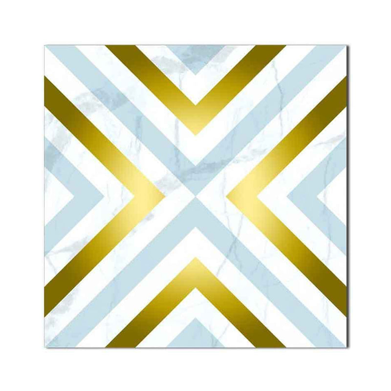 Gold Modern Peel Wallpaper Panel Set 8' L x 8" W Rhombus Pattern Wall Art for Home Clearhalo 'Wall Decor' 'Wallpaper' 1512800