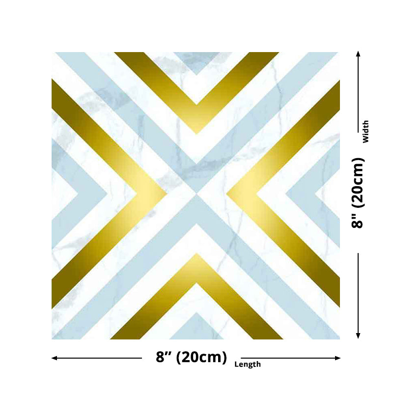 Gold Modern Peel Wallpaper Panel Set 8' L x 8" W Rhombus Pattern Wall Art for Home Clearhalo 'Wall Decor' 'Wallpaper' 1512801