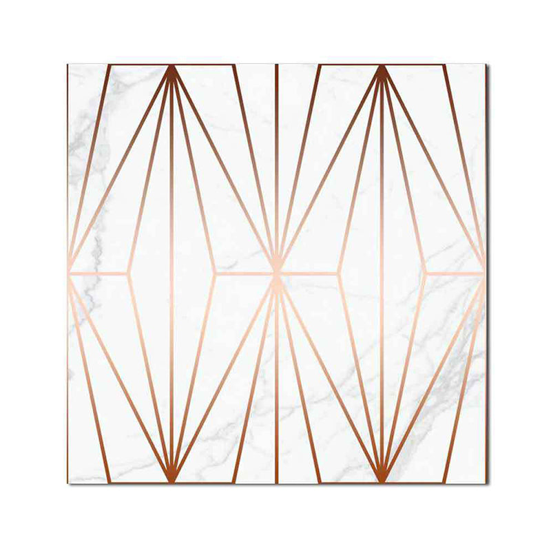 Minimalist Diamond Wallpaper Panels Coffee Kitchen Stick On Wall Decoration, 8' x 8" Clearhalo 'Wall Decor' 'Wallpaper' 1512804