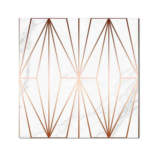 Minimalist Diamond Wallpaper Panels Coffee Kitchen Stick On Wall Decoration, 8' x 8" Clearhalo 'Wall Decor' 'Wallpaper' 1512804
