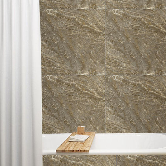 Modern Style Marble Wallpaper Panel Brown Peel and Paste Wall Covering for Bathroom Brown Clearhalo 'Modern wall decor' 'Modern' 'Wallpaper' Wall Decor' 1512827
