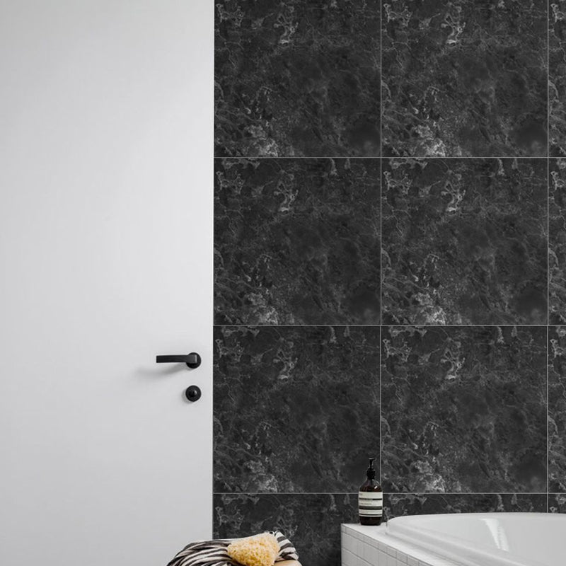 Contemporary Marble Wallpapers for Home 12' x 12" Wall Decoration in Black, Pick Up Sticks Clearhalo 'Modern wall decor' 'Modern' 'Wallpaper' Wall Decor' 1512839