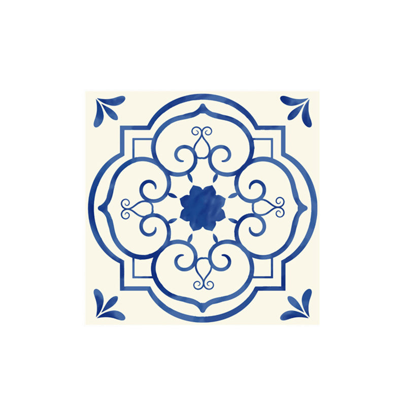 20 Pcs Blue Flower Wallpaper Panels Pick Up Sticks Kitchen Backsplash Wall Decor Clearhalo 'Wall Decor' 'Wallpaper' 1513103