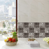 Adhesive Mosaic Tile Wallpaper Panels 20 Pcs Retro Style Wall Covering for Kitchen Clearhalo 'Vintage wall decor' 'Vintage' 'Wallpaper' Wall Decor' 1513220