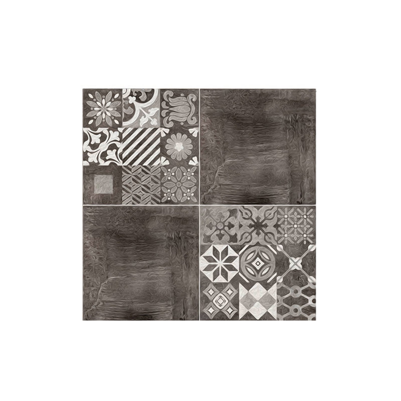 Adhesive Mosaic Tile Wallpaper Panels 20 Pcs Retro Style Wall Covering for Kitchen Clearhalo 'Vintage wall decor' 'Vintage' 'Wallpaper' Wall Decor' 1513222