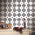 Geometric Octagon Pattern Wallpaper Border Vintage Smooth Self Sticking Wall Decor in Black Black Clearhalo 'Vintage wall decor' 'Vintage' 'Wallpaper' Wall Decor' 1513224