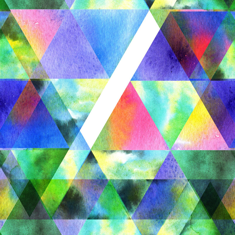 Full-Size Triangle Mural Wallpaper Green Non-Woven Fabric Wall Art, Waterproof, Custom Made Clearhalo 'Wall Decor' 'Wall Mural' 1513417