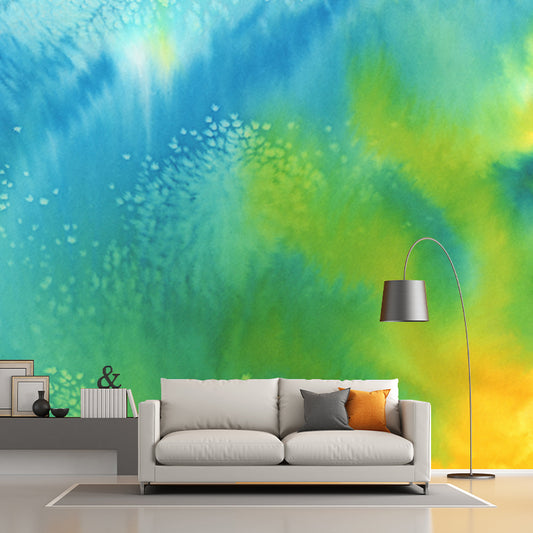 Green Plants Paint Mural Decal Stain-Resistant Artistry Living Room Wall Covering Clearhalo 'Wall Decor' 'Wall Mural' 1513486