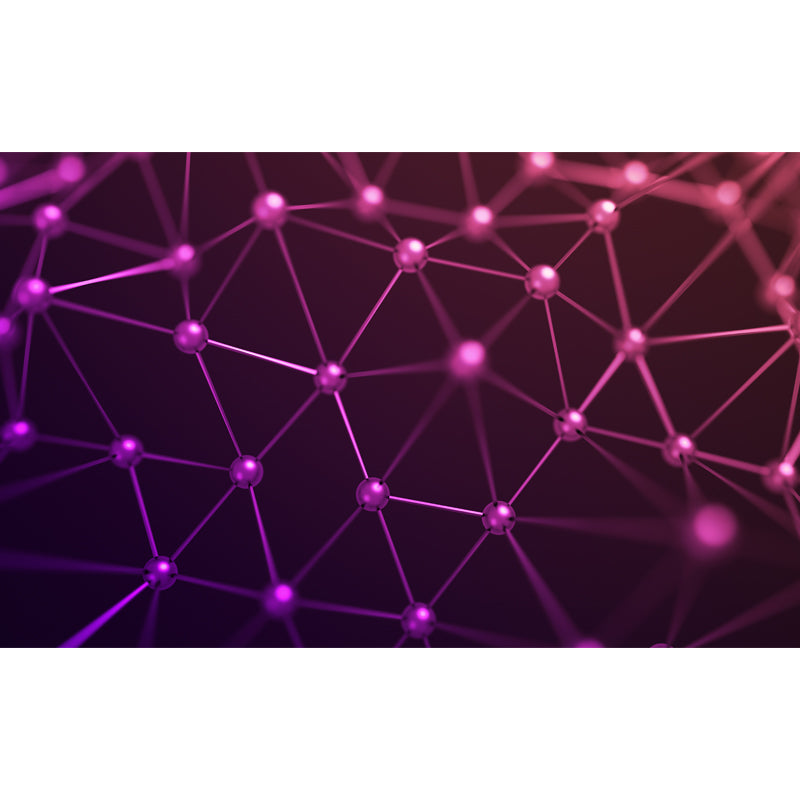 Stain-Proof Molecular Structure Mural Custom Size 3D Wall Covering for Accent Wall Clearhalo 'Wall Decor' 'Wall Mural' 1513956