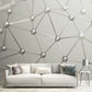 Stain-Proof Molecular Structure Mural Custom Size 3D Wall Covering for Accent Wall Clearhalo 'Wall Decor' 'Wall Mural' 1513959