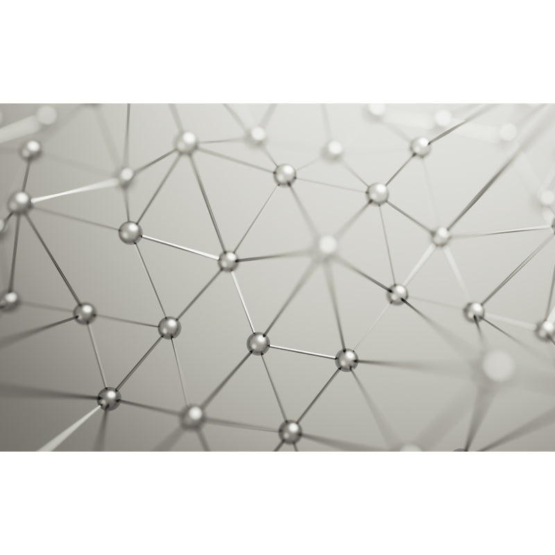Stain-Proof Molecular Structure Mural Custom Size 3D Wall Covering for Accent Wall Clearhalo 'Wall Decor' 'Wall Mural' 1513961
