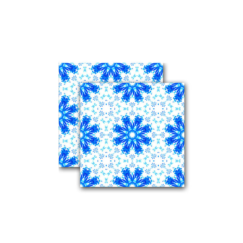 Self Sticking Snowflake Wallpaper Panels 18 Pcs Contemporary PVC Wall Art, 8' L x 8" W Clearhalo 'Modern wall decor' 'Modern' 'Wallpaper' Wall Decor' 1514425