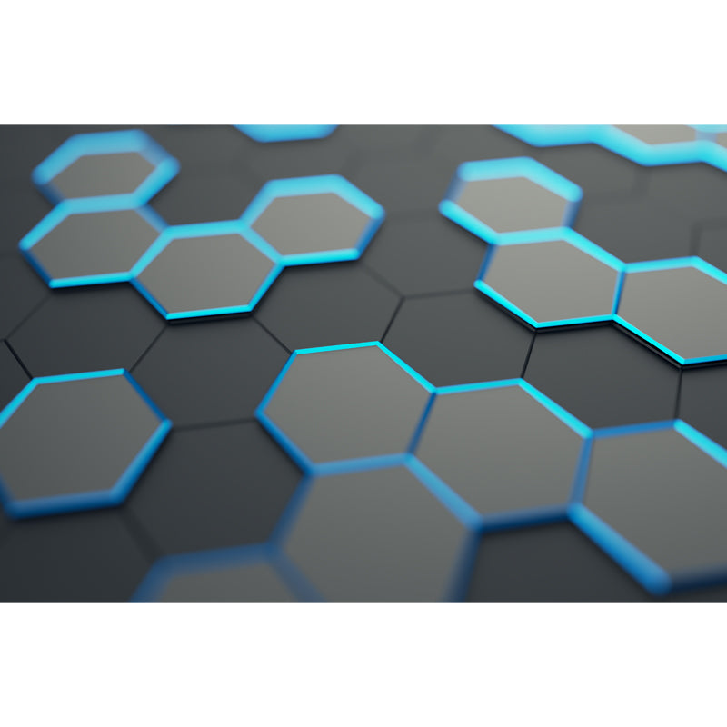 Cool 3D Honeycomb Wallpaper Mural for Bedroom Geometrical Wall Covering, Size Optional Clearhalo 'Wall Decor' 'Wall Mural' 1516032