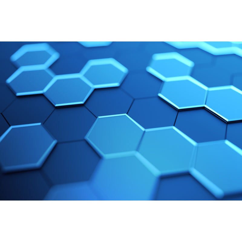 Cool 3D Honeycomb Wallpaper Mural for Bedroom Geometrical Wall Covering, Size Optional Clearhalo 'Wall Decor' 'Wall Mural' 1516037