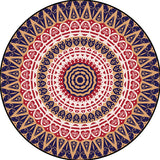 Vintage Floral Rug Red and Yellow Moroccan Rug Polyester Non-Slip Backing Machine Washable Area Rug for Bedroom Clearhalo 'Area Rug' 'Moroccan' 'Rugs' Rug' 1516180