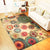 Funky Floral Circle Rug in Yellow Bohemian Carpet Polyester Anti-Slip Carpet for Bedroom Yellow Clearhalo 'Area Rug' 'Bohemian' 'Rugs' Rug' 1516350