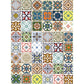 Multi-color Moroccan Rug Polyester Geometric Floral Square Pattern Rug Anti-Slip Carpet for Home Decoration Clearhalo 'Area Rug' 'Moroccan' 'Rugs' Rug' 1516380