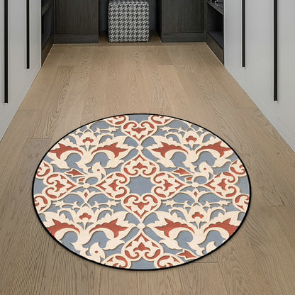 Light Blue Americana Rug Polyester Southwestern Pattern Rug Non-Slip Backing Carpet for Bedroom Light Blue Clearhalo 'Area Rug' 'Rugs' 'Southwestern' Rug' 1516439