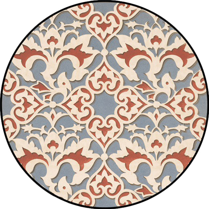 Light Blue Americana Rug Polyester Southwestern Pattern Rug Non-Slip Backing Carpet for Bedroom Clearhalo 'Area Rug' 'Rugs' 'Southwestern' Rug' 1516441