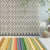 Eclectic Stripe Wave Rug Multicolor Bohemian Carpet Polyester Washable Carpet for Living Room Yellow Clearhalo 'Area Rug' 'Bohemian' 'Rugs' Rug' 1516508