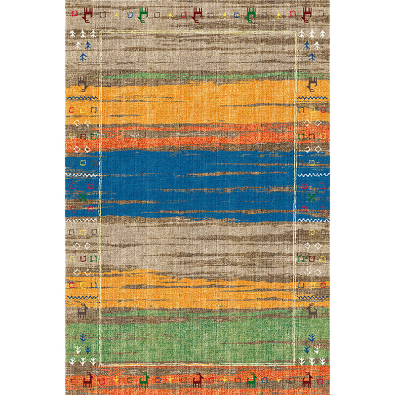 Eclectic Deer Grass Wave Rug in Brown Bohemian Rug Polyester Washable Rug for Living Room Clearhalo 'Area Rug' 'Bohemian' 'Rugs' Rug' 1516596