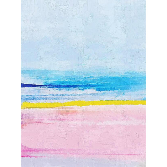Scandinavian Modern Rug in Blue and Pink Abstract Painting Print Area Rug Polyester Washable Carpet for Home Decoration Clearhalo 'Area Rug' 'Modern' 'Rugs' Rug' 1516701