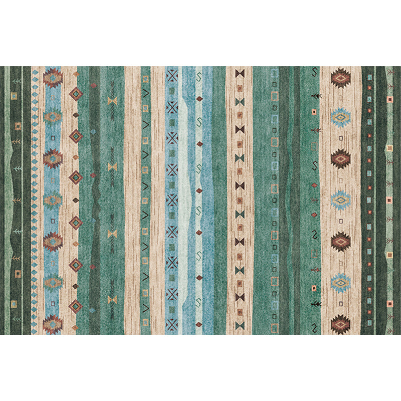 Funky Stripe Rectangle Diamond Rug in Red Bohemian Rug Polyester Non-Slip Backing Rug for Bedroom Clearhalo 'Area Rug' 'Bohemian' 'Rugs' Rug' 1516756