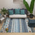 Funky Stripe Rectangle Diamond Rug in Red Bohemian Rug Polyester Non-Slip Backing Rug for Bedroom Blue Clearhalo 'Area Rug' 'Bohemian' 'Rugs' Rug' 1516761