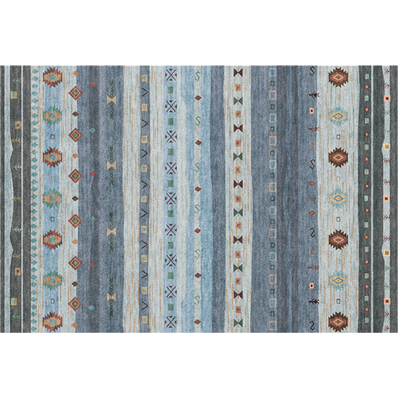 Funky Stripe Rectangle Diamond Rug in Red Bohemian Rug Polyester Non-Slip Backing Rug for Bedroom Clearhalo 'Area Rug' 'Bohemian' 'Rugs' Rug' 1516763