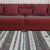 Funky Stripe Rectangle Diamond Rug in Red Bohemian Rug Polyester Non-Slip Backing Rug for Bedroom Grey Clearhalo 'Area Rug' 'Bohemian' 'Rugs' Rug' 1516768