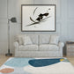 Novelty Home Decoration Rug in Grey and Ivory Color Block Print Area Rug Polyester Washable Carpet Clearhalo 'Area Rug' 'Rug' 1516810