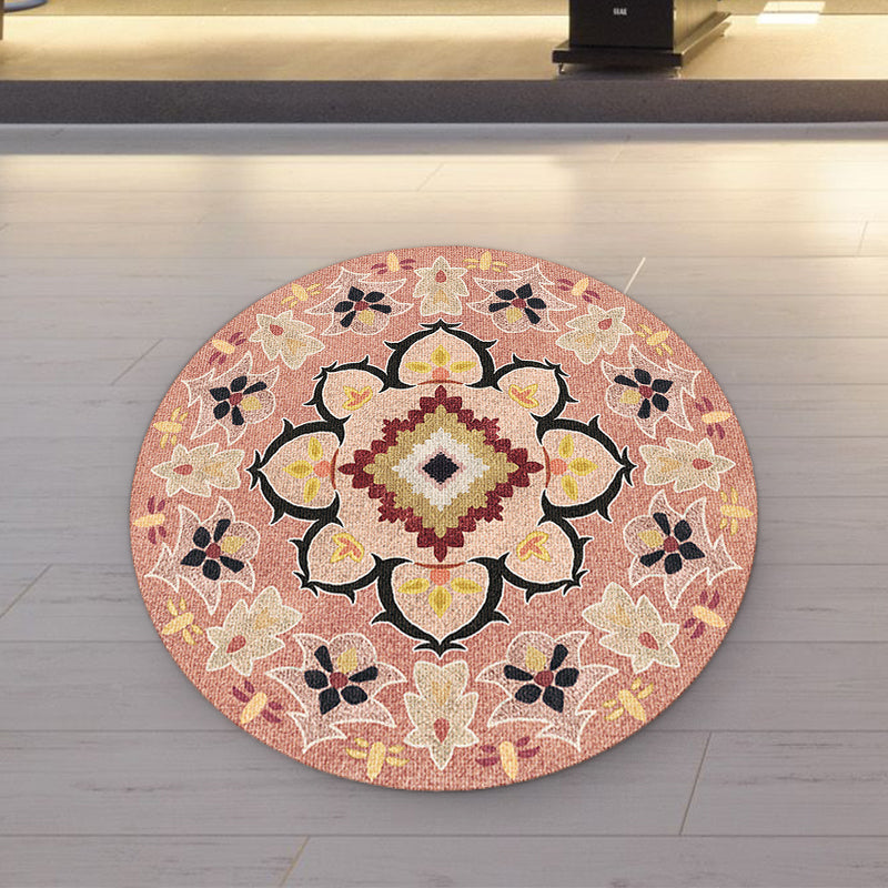 Pink Americana Rug Synthetics Tribal Rug Non-Slip Backing Area Rug for Living Room Clearhalo 'Area Rug' 'Rugs' 'Southwestern' Rug' 1516901