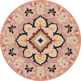 Pink Americana Rug Synthetics Tribal Rug Non-Slip Backing Area Rug for Living Room Clearhalo 'Area Rug' 'Rugs' 'Southwestern' Rug' 1516902