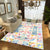 Yellow Moroccan Rug Polyester Floral Greek Keys Square Pattern Rug Anti-Slip Carpet for Bedroom Blue Clearhalo 'Area Rug' 'Moroccan' 'Rugs' Rug' 1516990