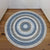 Bohemian Concentric Circle Area Rug Grey and Blue Synthetics Rug Non-Slip Backing Rug for Living Room Blue Clearhalo 'Area Rug' 'Bohemian' 'Rugs' Rug' 1517103