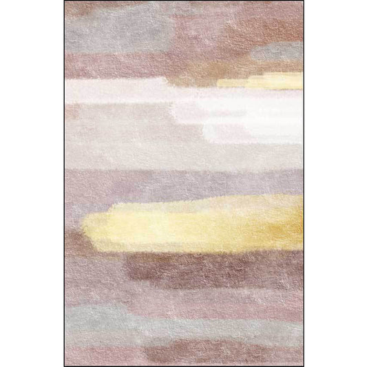 Modern Living Room Rug in Pink Abstract Aquarelle Pattern Rug Polyester Washable Carpet Clearhalo 'Area Rug' 'Modern' 'Rugs' Rug' 1517145